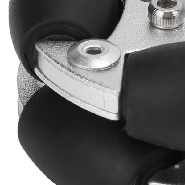 48mm kaksois alumiiniseos omni-suuntainen pyörä kantavuus 3kg robotiikkakilpailuun