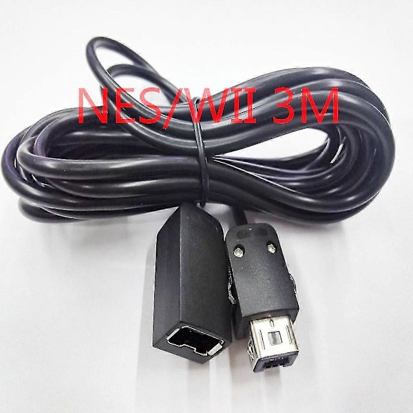2 stk. Erstatningskabler for NES Classic Controller 3M/10ft, i-Kawachi SNES Skjøteledning for Super Nintendo SNES Classic Ed[qb]