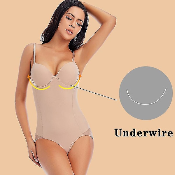 Underwired Vit Bodysuit Damkläder Stretch Enfärgad Silkeslen Underkläder Bodysuits Vit XXL
