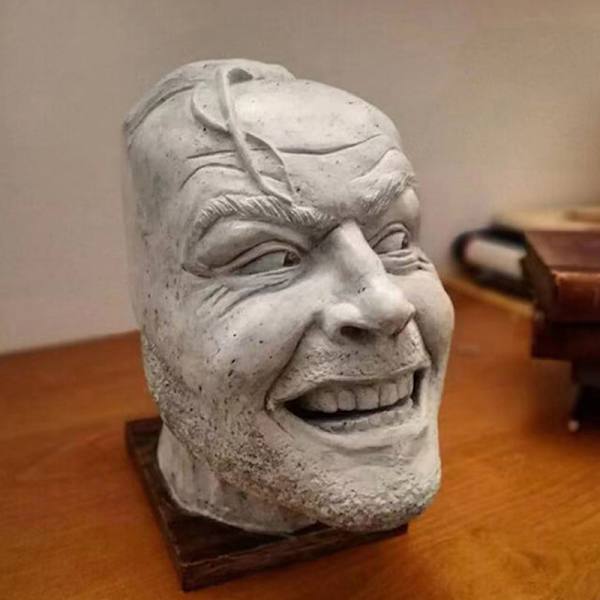 Skulptur av den briljanta bokstödsbiblioteket Johnny Skulptur dekor 1pc