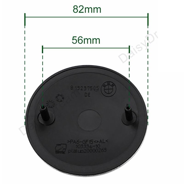 BM-W Emblem Hjelm Logo til[qb] 82MM
