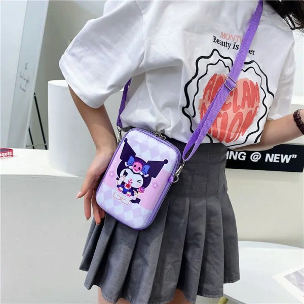 Sanrio Kuromi Messenger Bag Naisille Anime Hardshell Laukku 5