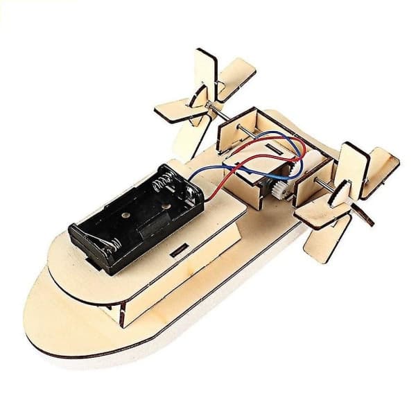 IC DIY bådmodel materiale sæt træ kit 3d samle kreativt pædagogisk videnskabseksperiment