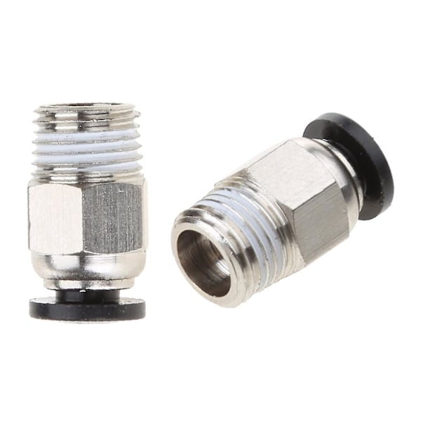 10 stycken Pc4-01 M10 snabbkoppling rak pneumatisk koppling Pu