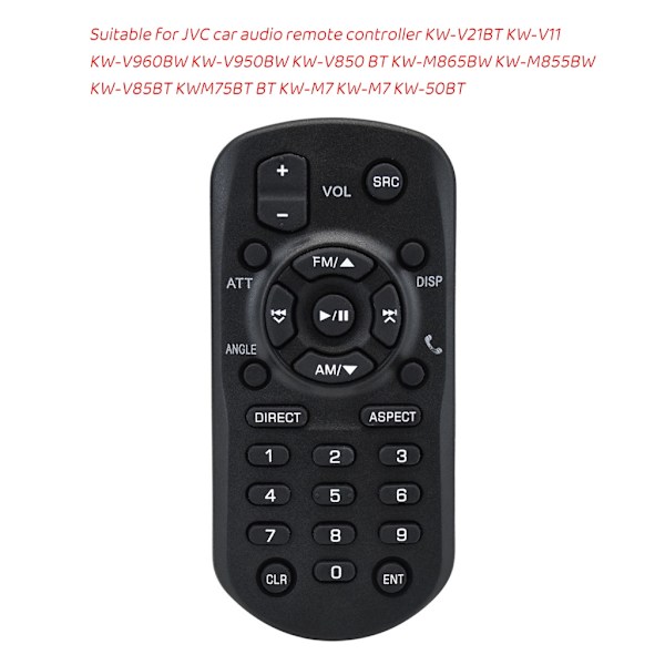 RM-RK258 Fjernkontroll erstatning for JVC bilstereo multimediamottaker KW-V21BT KW-V11 KW-V960BW KW-V950BW KW-V850BT