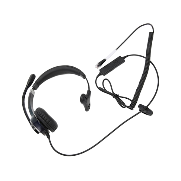Telefon Headset Professionel Støjreducerende Enkelt Øre Kundeservice Headset til Call Center Kontor RJ Interface