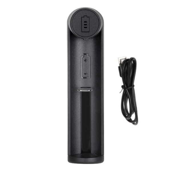 USB-port Li-ion-batterioplader til 21700/20700/26650/18650/18490 3.7V batteri