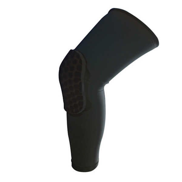 Honeycomb Anti-kollision Knæbeskyttere Anti-slip Benbeskyttelse Beskyttende Knæbeskytter til Mænd Kvinder Ny Sort black xl