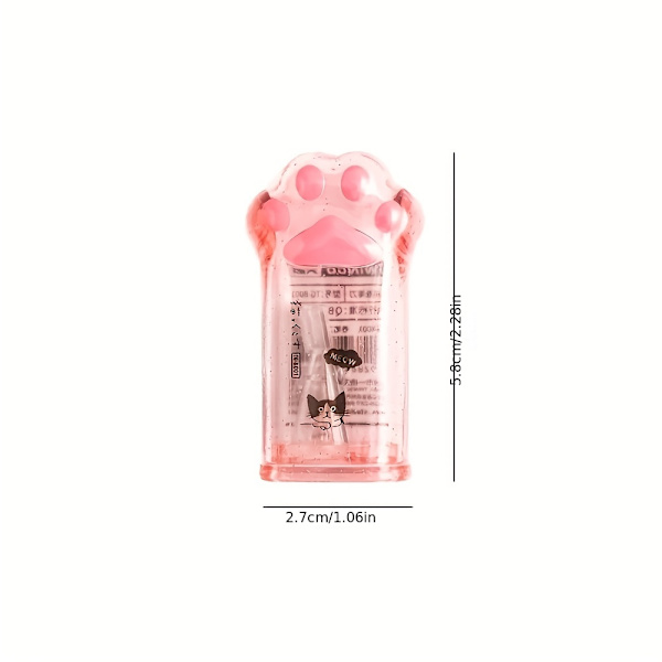 1 kpl kissan tassu -kynän teroitin - kannettava ja esteettinen meikki- ja kauneustarvike aikuisille Pink Cat Claw Pencil Sharpener
