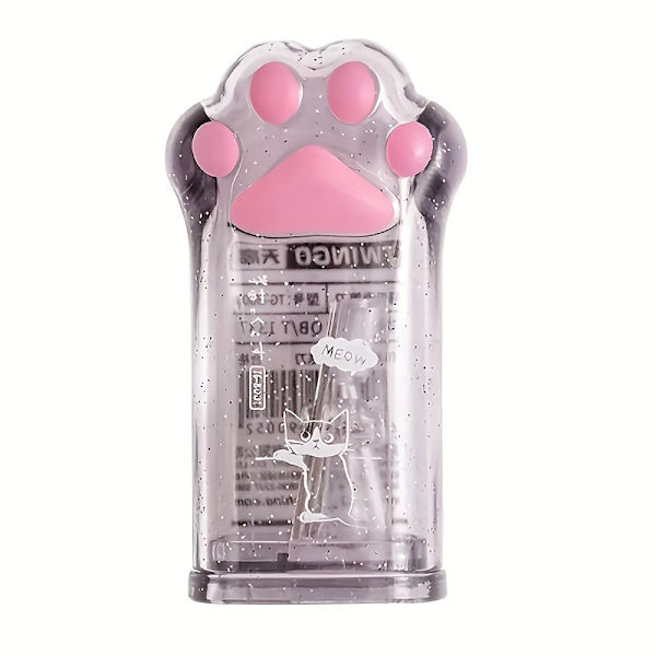 1 kpl Kissan tassu -kynän teroitin - Kannettava ja esteettinen meikki- ja kauneustarvike aikuisille Gray Cat Claw Pencil Planer