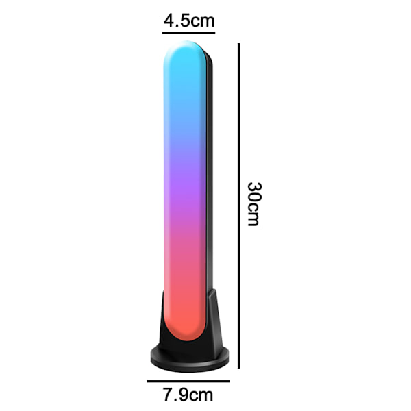 Smart RGB LED-lysstang, omgivende spotlight-lampestativ, egnet