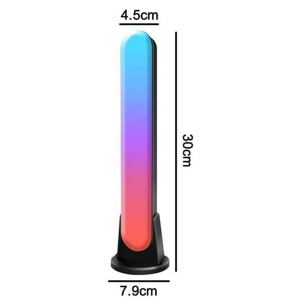 Smart RGB LED-lysstripe, omgivelseslys, søkelysstativ, egnet