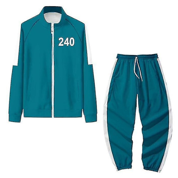 Squid Game Hoodie Tracksuit Set Halloween Party Kostym_h 240 240 L