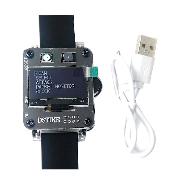 Deauter Watch Se Programmeringsklokke Nodemcu Esp8266 Programmerbar utviklingskort