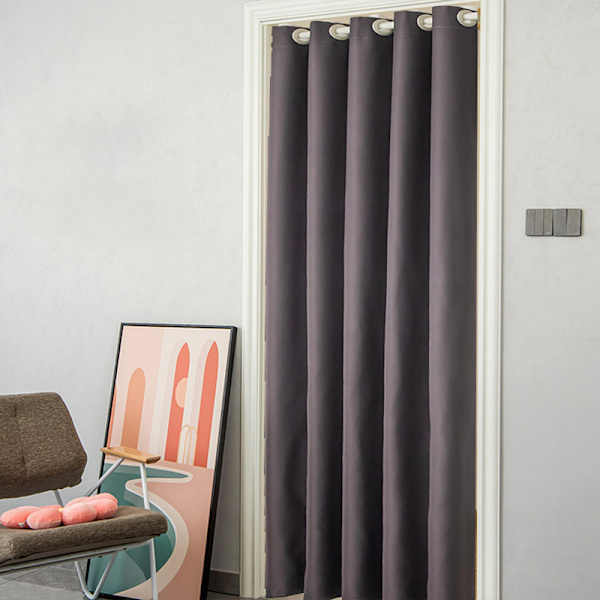 Opak Dörrgardin med Öglor Opak Termisk Gardin Rum Mörkläggning för Hem och Dekoration Lila 150x200cm Lila Purple 150*200cm