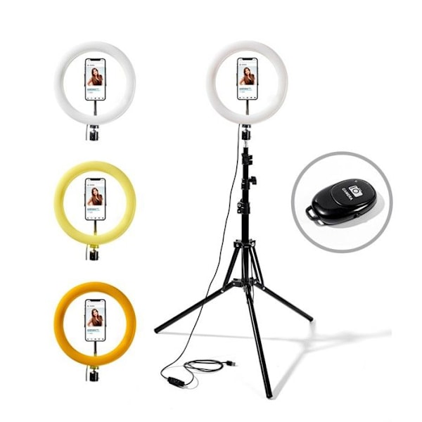 Selfie stand with ring light and RL10 Wi-Light phone holder