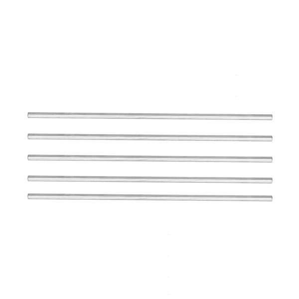 5 Bar Rustfrit Stål Rund Lige Aksel Stang 6mm Robot Legetøj Tilbehørssæt DIY4100-0006-0300