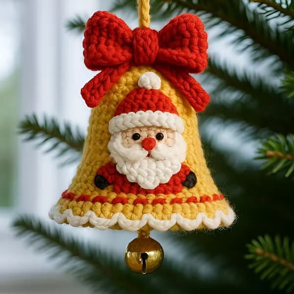 Hæklede julevedhæng julepynt