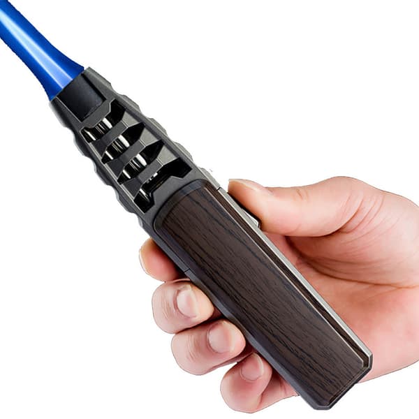 Turbine Torch Lighter Jet Flame Solar Beam Torch Earth's Warmest Flashlight Windproof - Sort Kulfiber（BT）