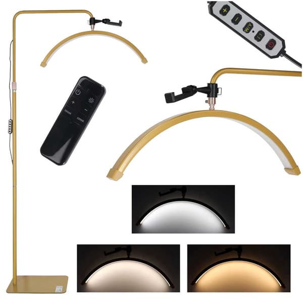 Skyggeløs LED-buelampe for øyevippeextensions 36W 3000-5600K gull Guld gold