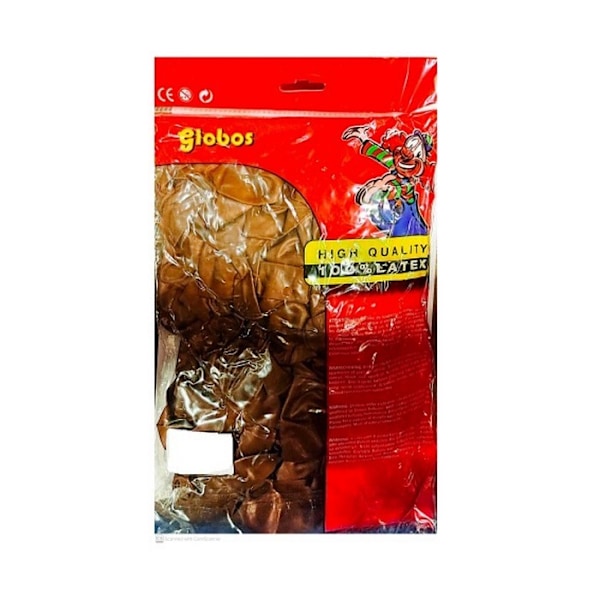 Globos latexballonger (förpackning om 100) En storlek koppar Koppar Copper One Size