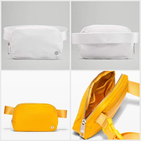 Lululemon Everywhere Bältesväska Midjeväska för Kvinnor och Män White