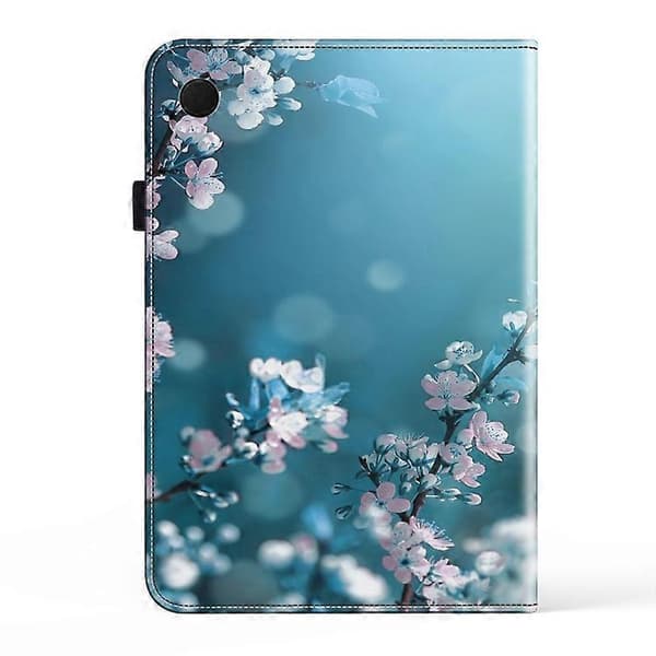Til Samsung Galaxy Tab A9+ Krystaltekstur Malet Læder Tablet Case LGL[BT] Plum Bossom