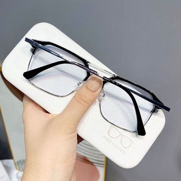 Myopi Glasögon Affärsglasögon SILVER STYRKA 400 Silv[qb] Silver Strength 400