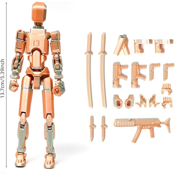 T13 Actionfigur, Titan 13 Actionfigur 3D Titans Figur, 3D-trykt Actionfigur Nova 13 Actionfigur, Multi-leddede Actionfigurer Colorful