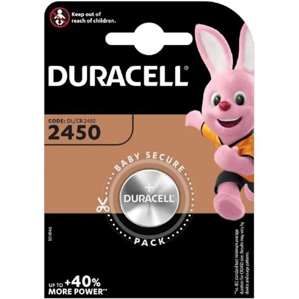DURACELL 2-pak \"Electronics\" litiumbatterier, CR2450, 3 [165]