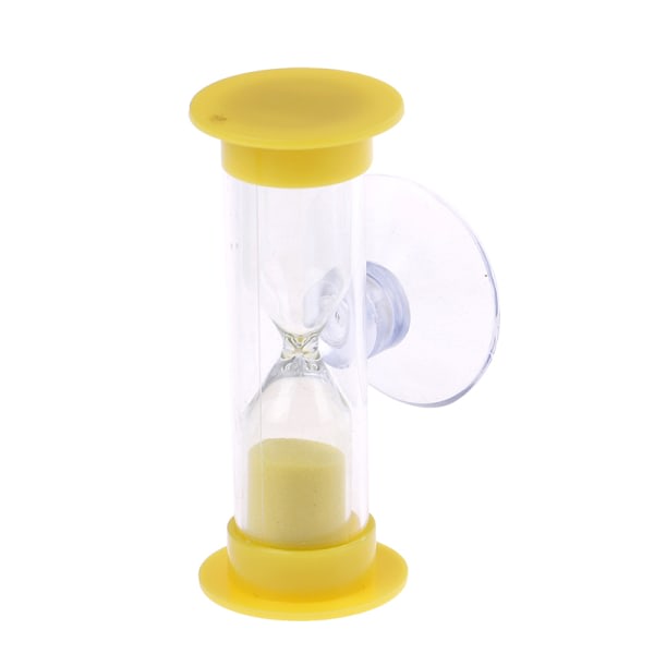 Tannbørste svingbar sandtimer 2/3 minutter dusjtimer barn mini - Gul Yellow 2 minutes