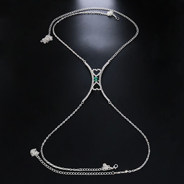 BH Body Chain Rhinestone Body Chain STYLE 1 - hög kvalitet