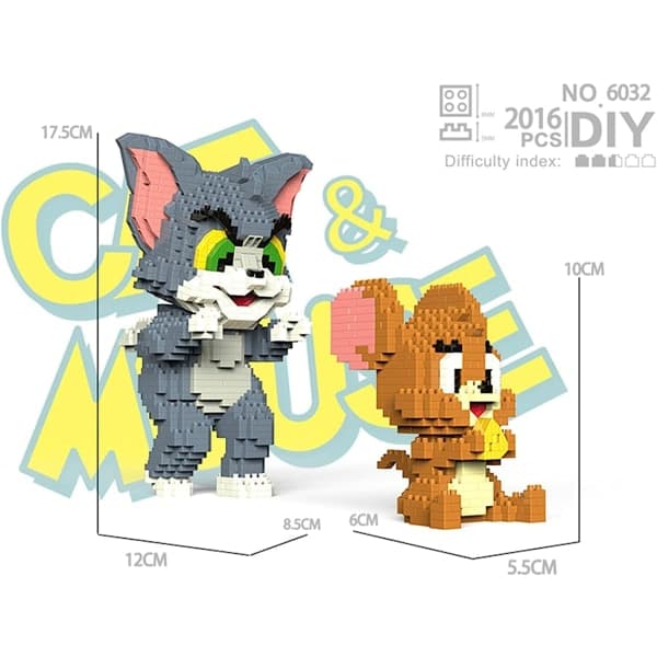 Ocean Micro Building Blocks, 2016PCS Klassiske Tegneserie Anime Mini B
