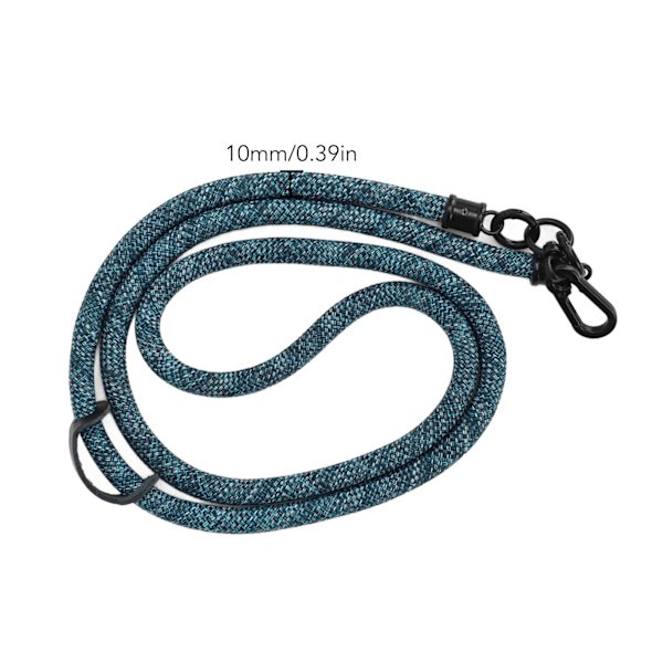 10MM Mobiltelefon Lanyard Metall Polyester Justerbar Skulderstropp Rundt Halsstropp for de fleste smarttelefoner