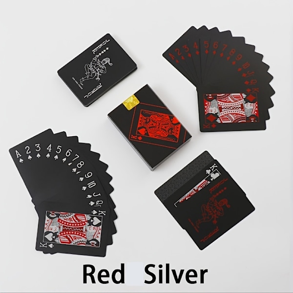 1 st Vattentät Plast Poker Spelkort PET Bordspel Halloween/Thanksgiving Day/Jul Blue&Silver