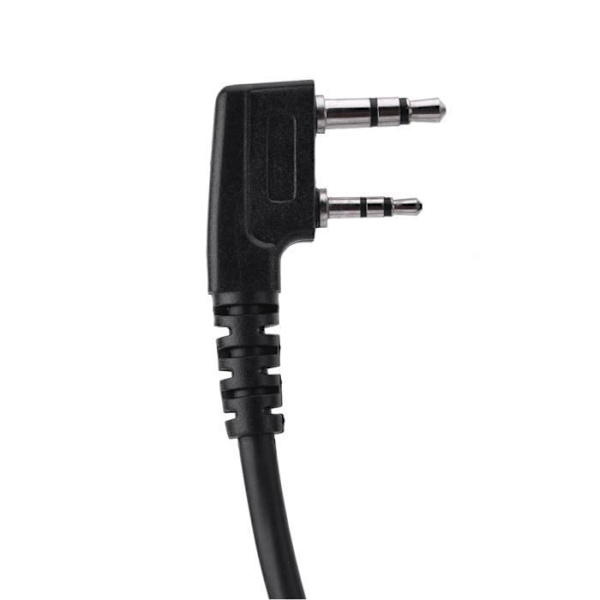 HURRISE Bärbar högtalare 2 stift PTT Mikrohögtalare för Baofeng UV-82 Tvåvägsradio Walkie Talkie