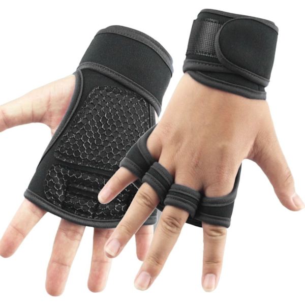 Gym Handsker Håndledstræning Fitness Sort M Sort Black M