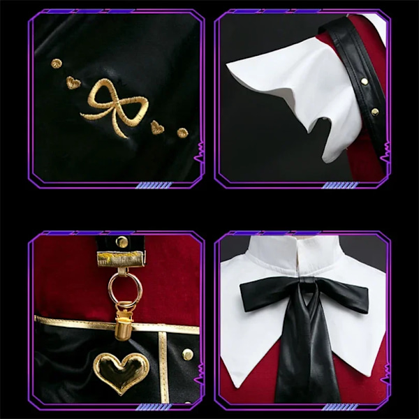 Needy Girl Overdose/Needy Streamer Overload Ame KAngel Karneval Julklänning Halloween Cosplay Kostym X XS Bustle One Size