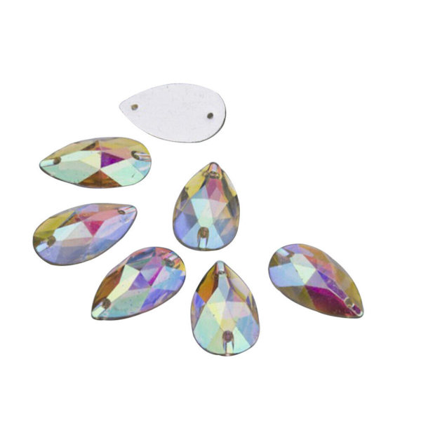50 st Rhinestones Flat Back Systenstenar Smycken Kristall Flatback