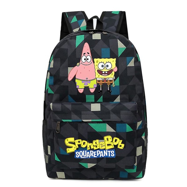 Spongebob Uusi Reppu Kawaii Piirretty Muoti Koululaukku Anime Laukku Oxford Kangas Lapset Reppu Trendikkäät Opiskelijalaukut Lahjat D