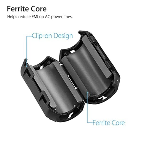 20 st Clip-on Ferrit Ring Core RFI EMI brusreducer aktiv