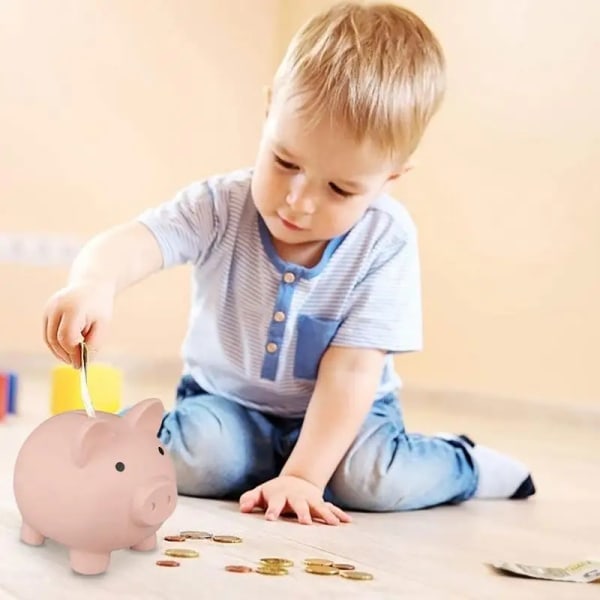 Liten spargris spargrisar förvaring barn okrossbar sparbössa leksaker sparbössa för heminredning sparbössa sparbössa blå