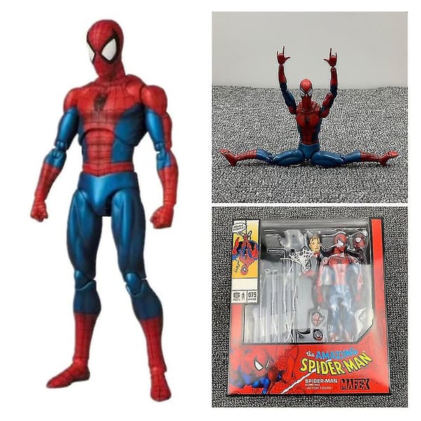 Mafex Model Figur Marvel The Amazing Spider-Man Comic Ver. Action Figur Model Fans Gave
