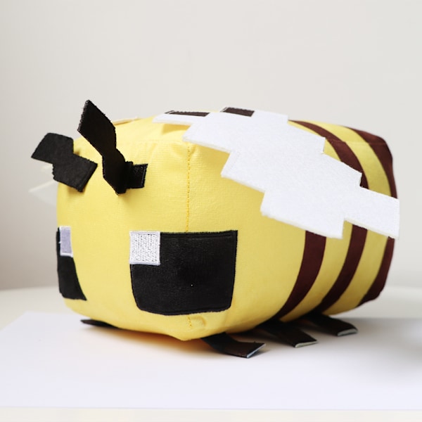 1 Förpackning Minecraft Bee Speltillbehör Plyschleksak Gul Bi Figur