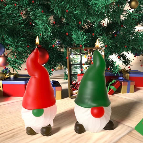 Julelysestøbeform Form Faceless Gnome Lysestøbeform Aromaterapi Form Faceless Gnome Forme 0.11 Style 1