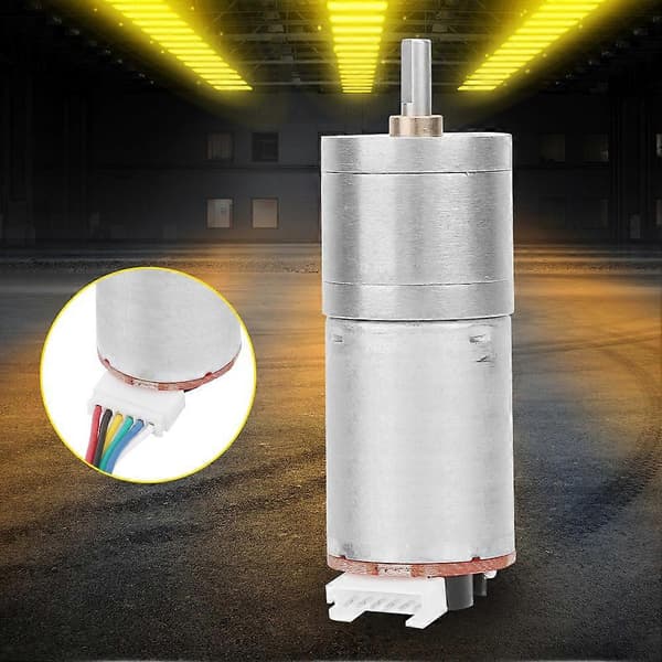 DC 24V Encoder Gear Motor Speed Reducer Motor til Robot RC Bil DIY Motor Legetøj - 100rpm