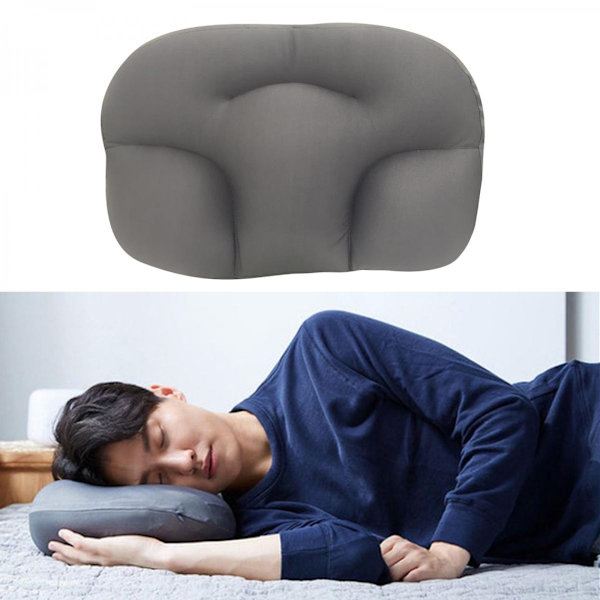 Contour Sleep Memory Foam Molnformad Nacksmärta Kudde för Baby Mörkgrå