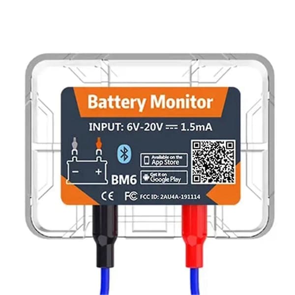 Trådløs Bluetooth 12v Batterimonitor Bm6 Med App For Batterihelsekontroll I Bil