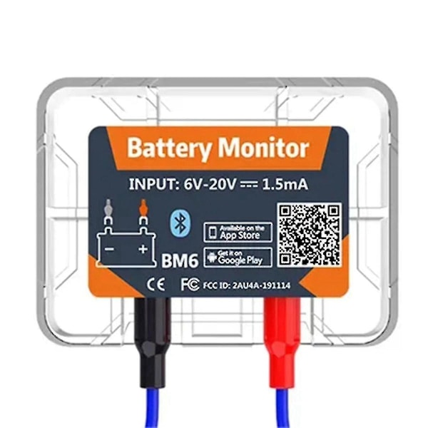 Trådlös Bluetooth 12v Batterimonitor Bm6 Med Bilbatterihälsokontroll App Övervakning Batteritestare