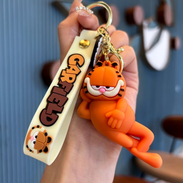 Cute Cat Doll Pendant Cute Couple Creative Bag Pendant Small Doll Keychain Car Keychain Animation